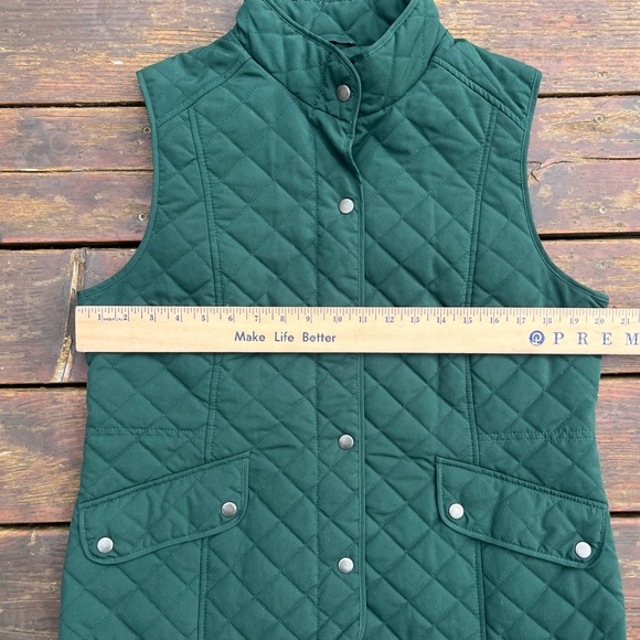 GH BASS GREEN QUILTED VEST  SIZE LARGE - Picture 6 of 7